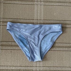 Aerie Light Blue Ribbed Bikini Bottom